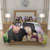 N-Naruto U-Uzumaki N-Naruto Anime Duvet Cover Bedding Set 3pcs Breathable Polyester Teen Bedroom Decor EU 135x200 155x220 200x200, US UK AU Sizes