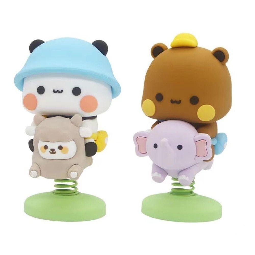 PVC Bubu Dudu Bear Model Toy Shaking Head Auto Center Console Ornament  Car Home