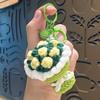 Handmade Crochet Rose Keychain Ornament - Valentine's Day Gift