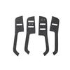 For ZEEKR 001 2024 2025, A Lcan Tara Suede Car Window Control Panel, Glass Lifting Switch Buttons Frame Cover Trim Soft Stickers