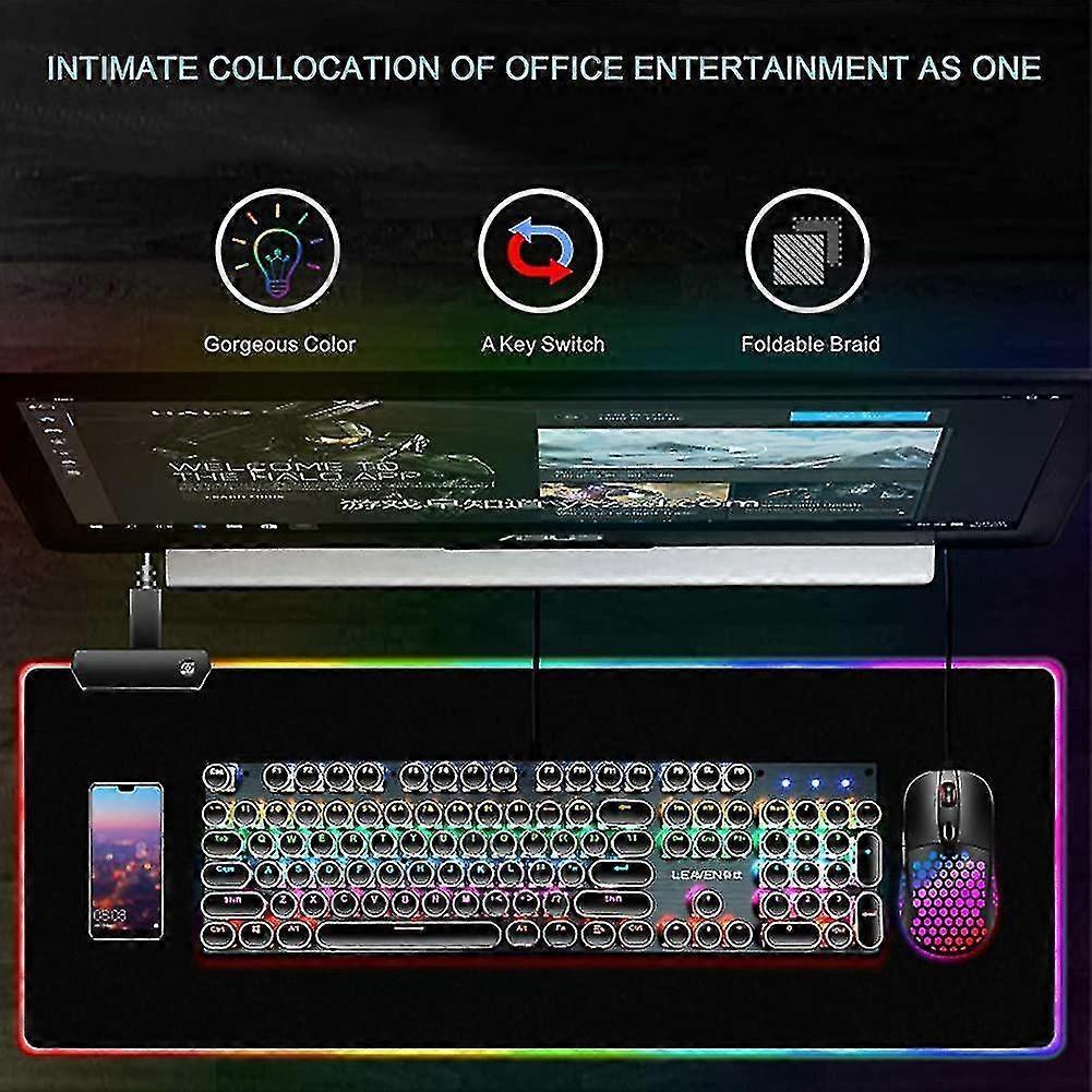 Mouse Padrgb Mousepad Led, Large ,led And Big Mouse Mat