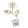 Iron Leaf Crystal Ball Decor Decorative Exquisite Metal Leaf Crystal Ball Ornament Stylish Nordic Desk Decoration for
