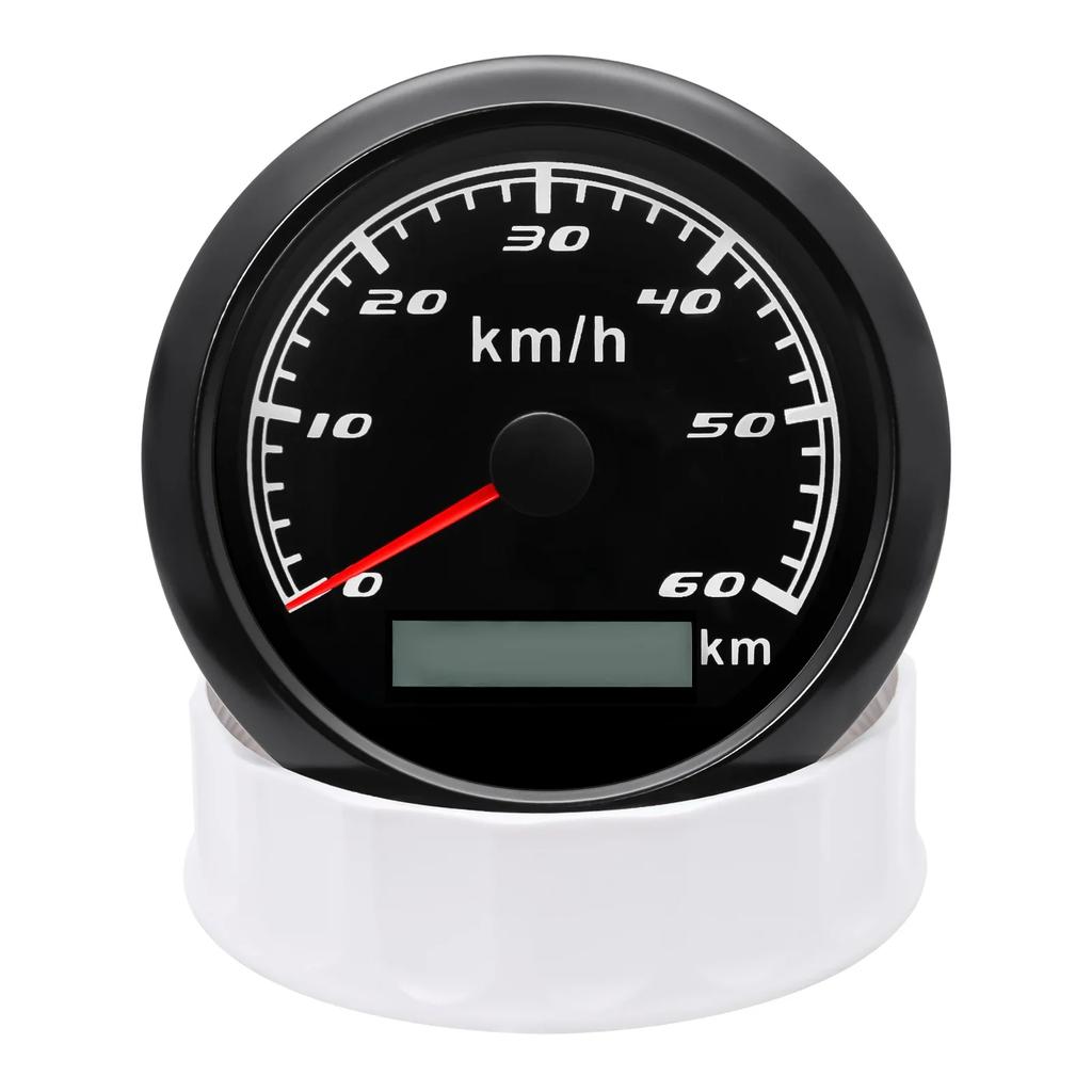 7Color LED Car GPS Speedometer 85MM Waterproof IP67 Speed Meter 60km/h with Antennafor Marine Boat Car ATV Motorcycle