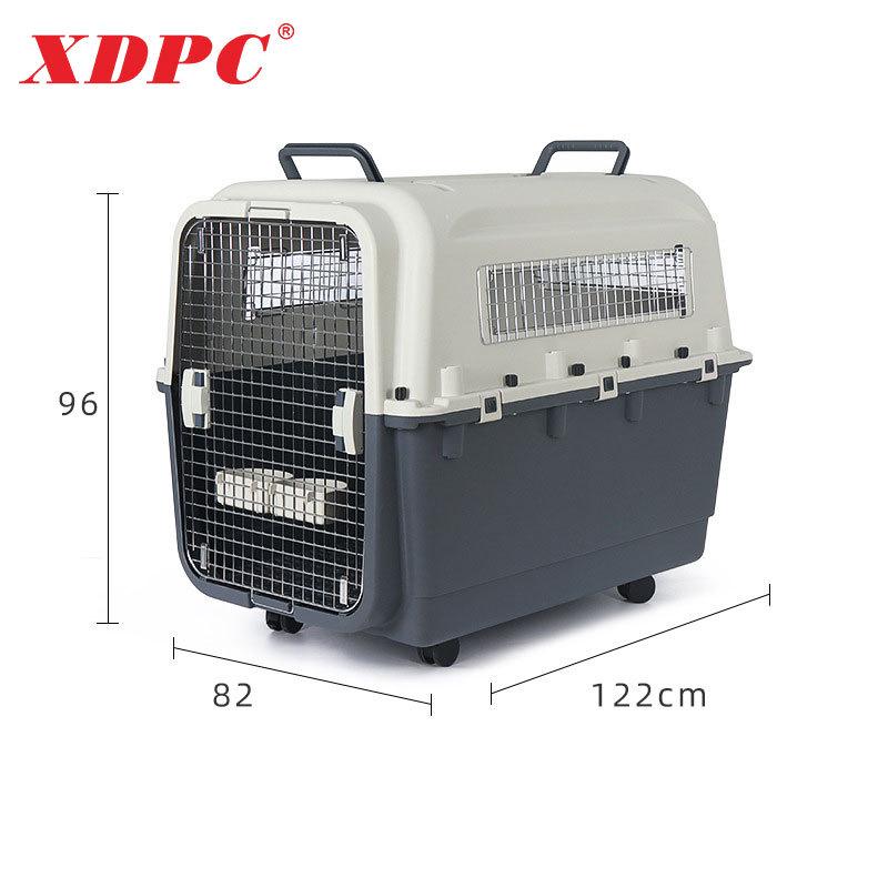 XDPC Xinding Pet Airline Crate: Durable Plastic Carrier with Iron Window for Cats & Dogs, Air China Approved