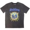 Camiseta Sublime Lavado a la Piedra: Logotipo del Sol (Gris carbón) NUEVO OFICIAL