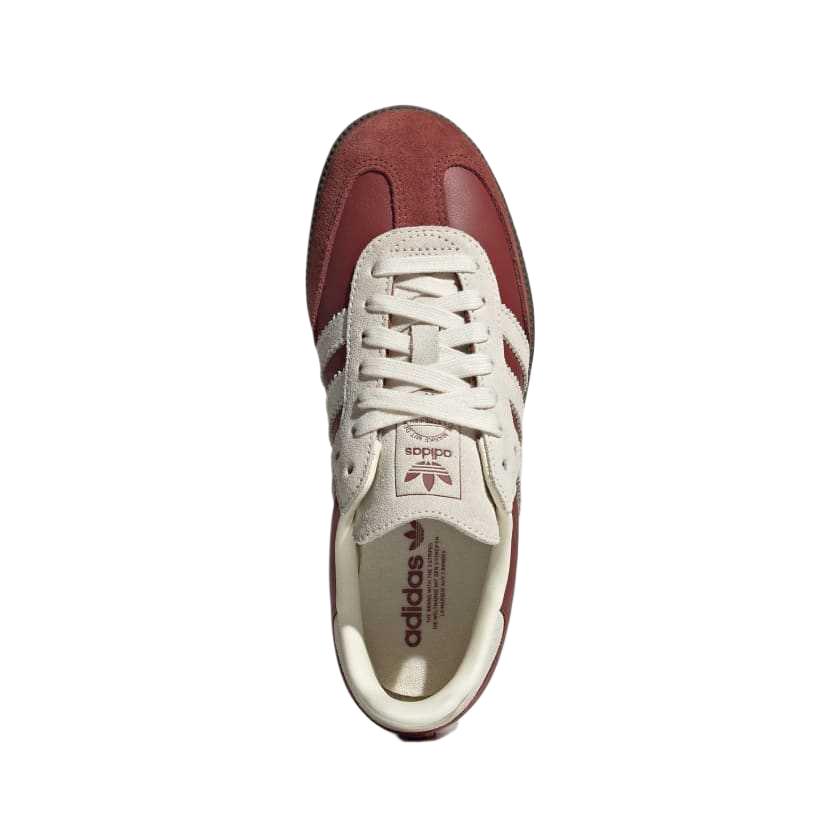 adidas Samba OG J Preloved Ruby Cream White Kids Sneakers Red Gum JH7863