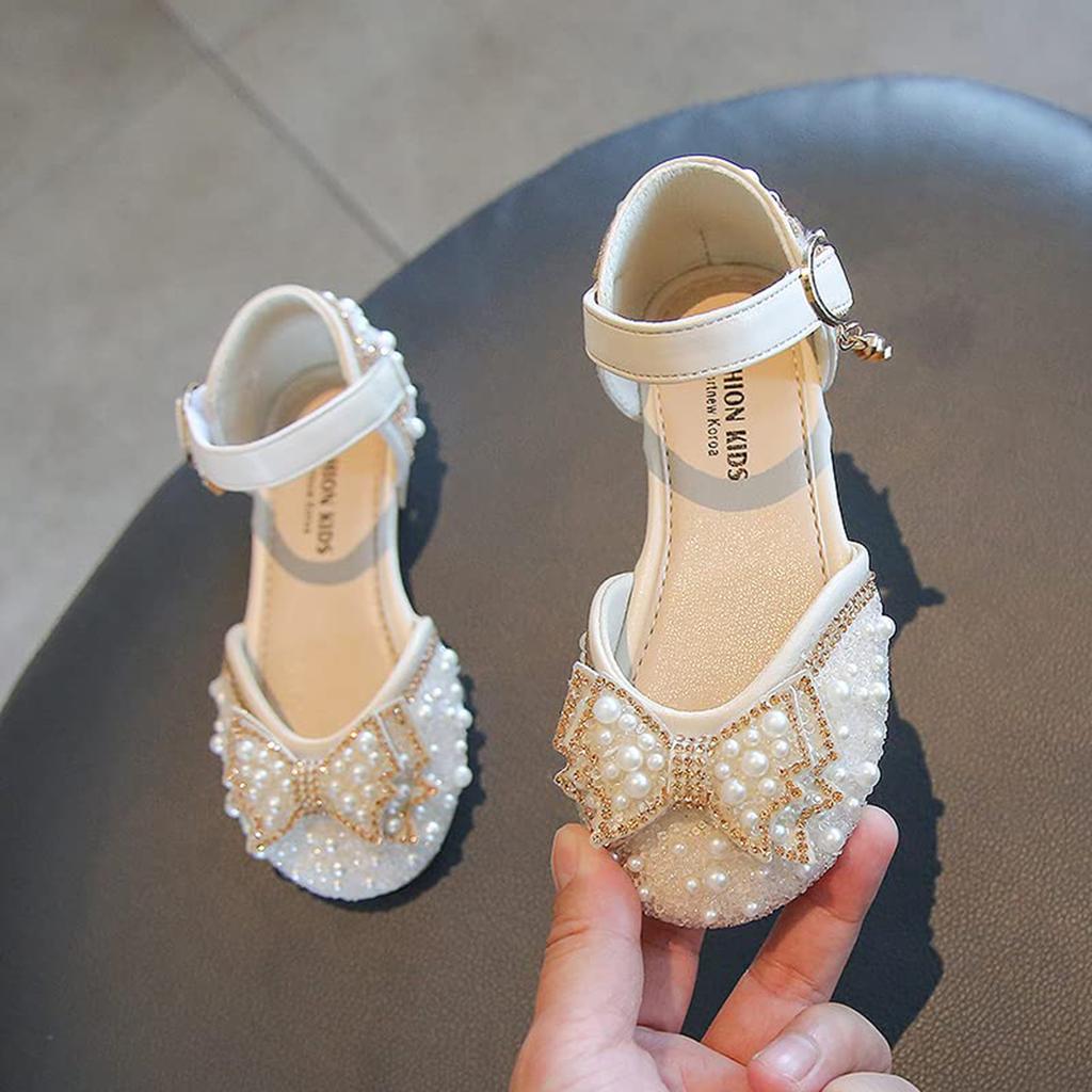 Girl's Summer Beach Sandals With Glitter Slippers And Flip Flops