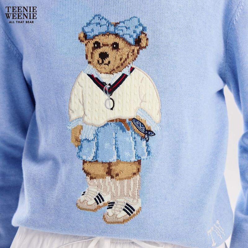 Teenie Weenie Women's Bear Cartoon Sweater