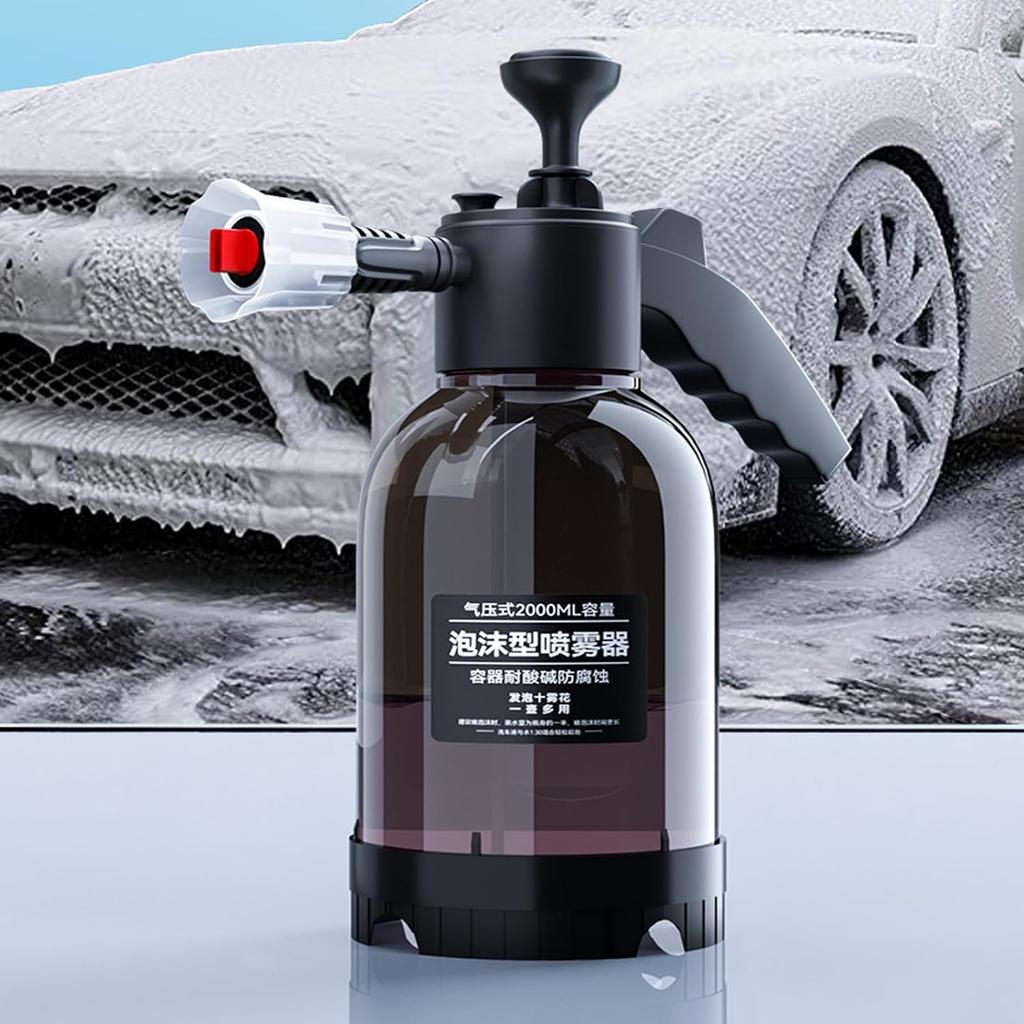 Car Wash Foam Blaster, Hand Pressure Foam Sprayer for Car, Motorcycle, Windows, Wash Garden Flower, 2000 ml Capacity