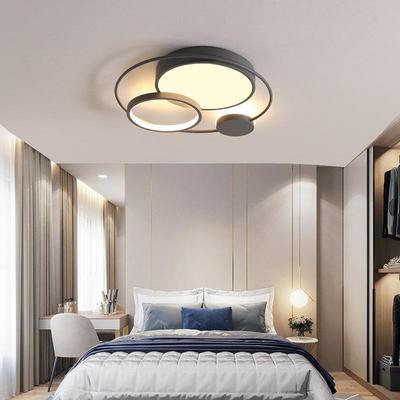 Modern LED Ceiling Lamp for Bedroom Study Living Room Home DecorativeCircle Chandelier Light