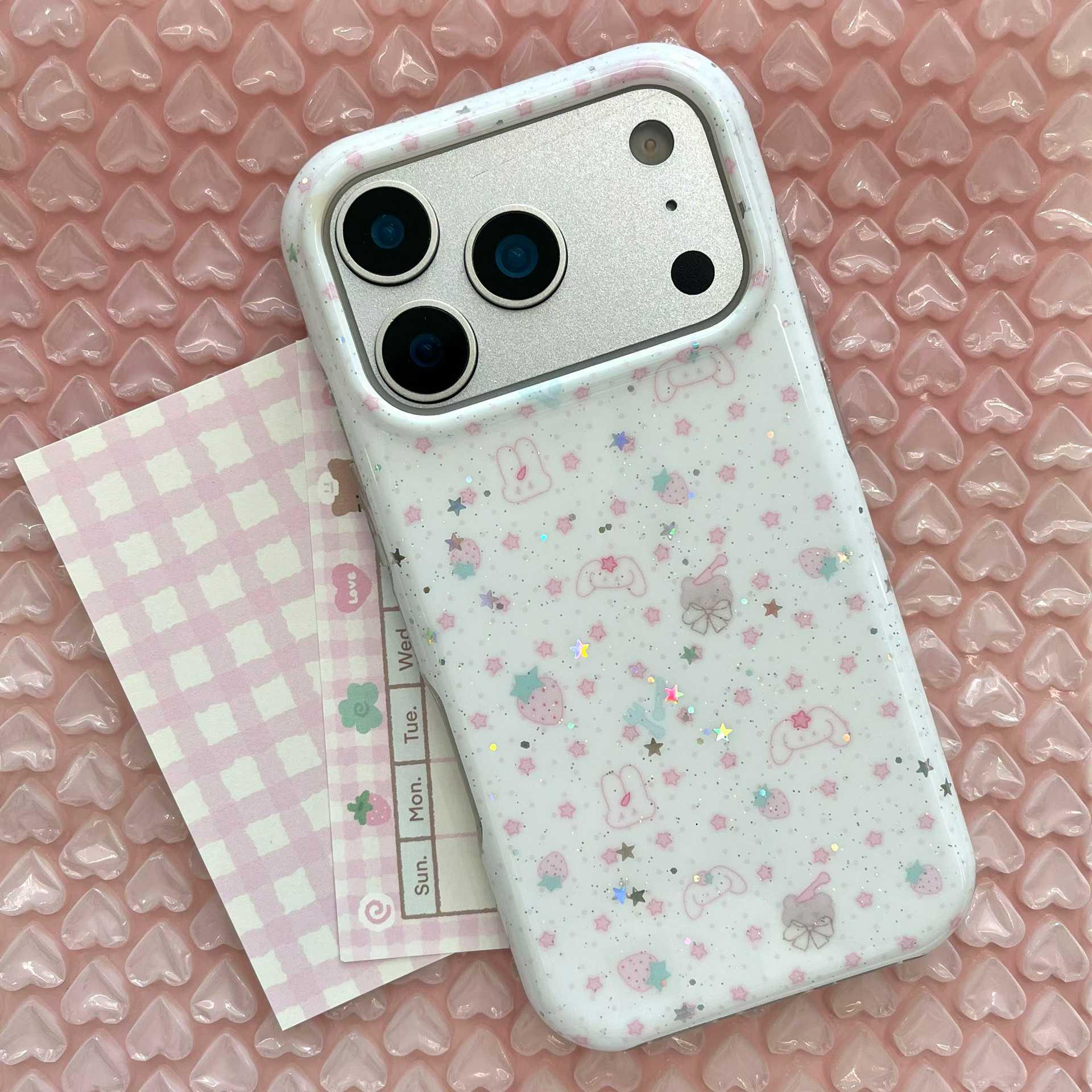 

Glittery Cute Star Cartoon Phone Case for iPhone 17 Pro Max/16/15/14 iPhone 16 Pro