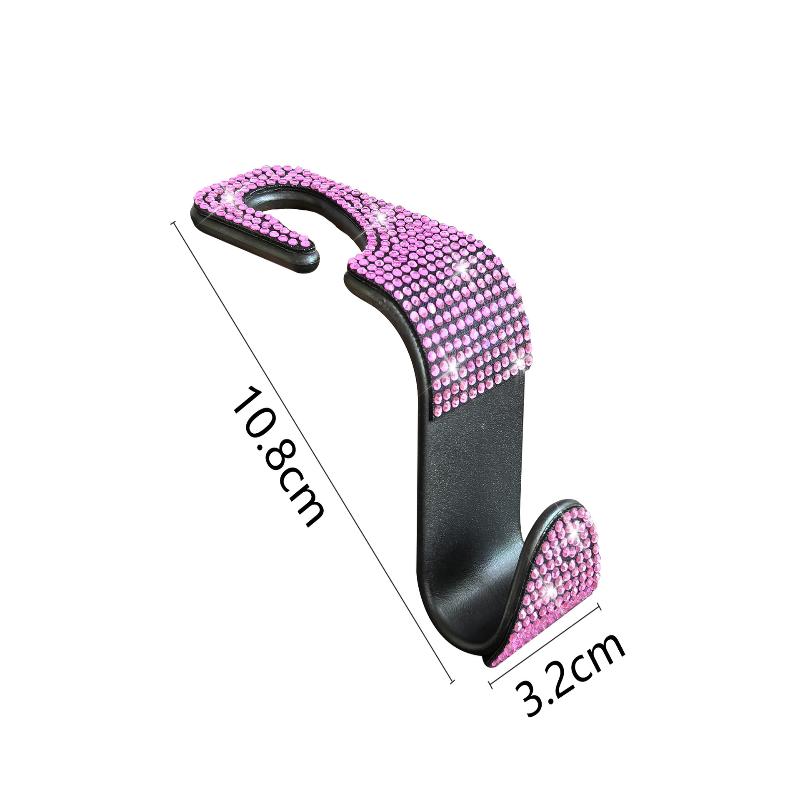 2PCs Car Seat Back Hooks Bling Universal Hanger Holder for Organizing Backseat in Any Vehicle