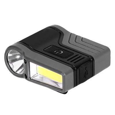 Induktions-COB-Hutclip-Licht LED-Flutlicht Stirnlampe Outdoor Angeln Wasserdichte Hutlampe Schwarz