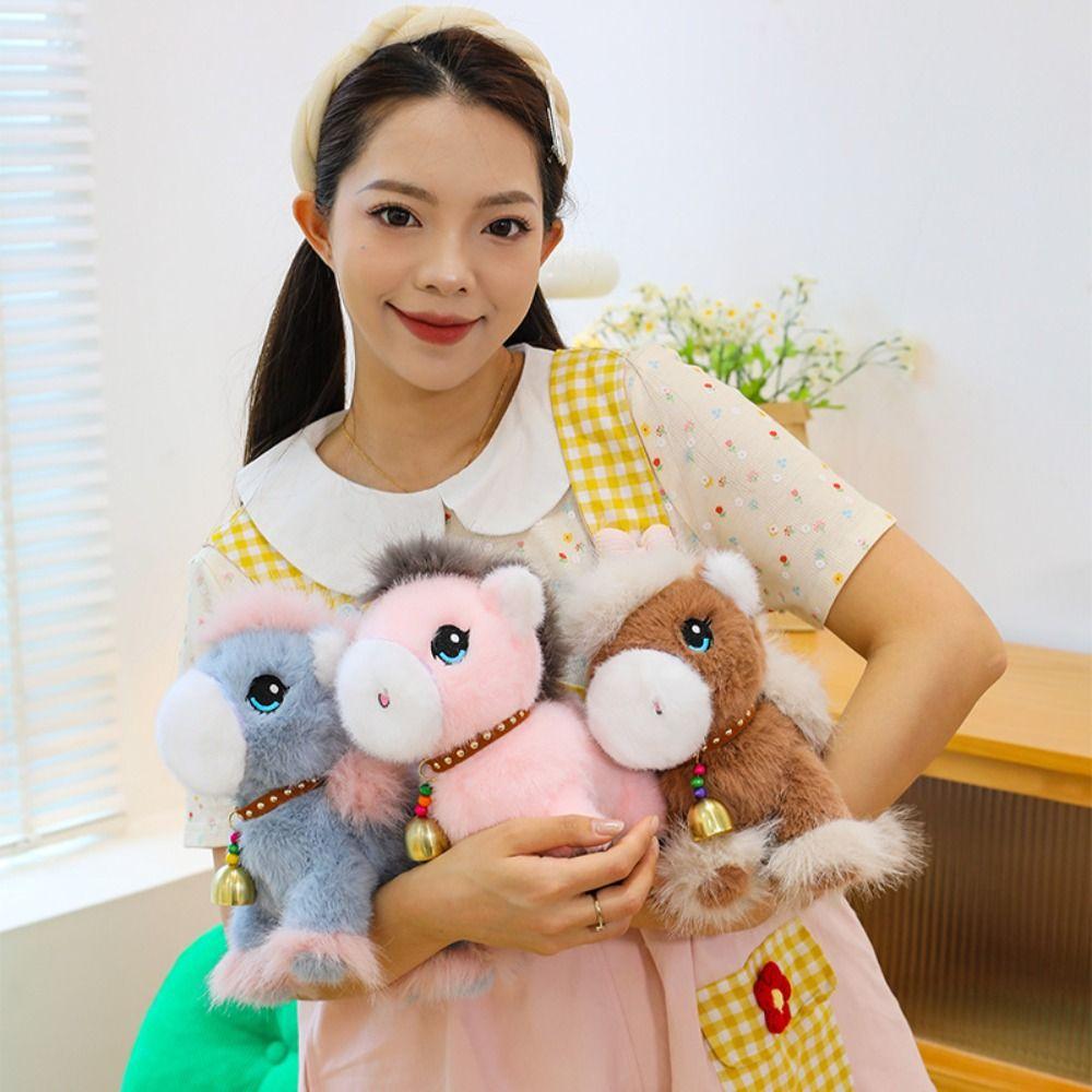Long Mane Foal Plush Doll Simulation Horse Stuffed Toy Horse Plush Toys  Kids Gift
