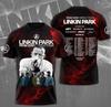 Nuo Zero Word Tour 2026 marškinėliai Linkin Park 3D marškinėliai Gerbėjo dovana Naujas