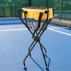 Pickleball Cart Foldable Ball with Wheels Stainless-Steel for Schools