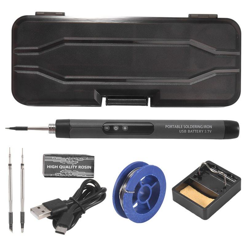 ABWR-Mini Cordless Soldering Iron Kit USB Portable Soldering Iron With LCD Adjustable Temperature Soldering Kit