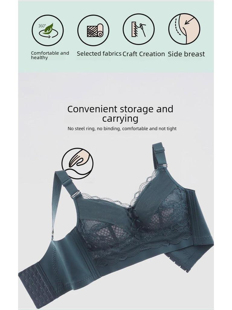 Duży Czerwony Regulowany Biustonosz Pełnokielichkowy dla Kobiet Plus Size z Wieloguzikowym Designem