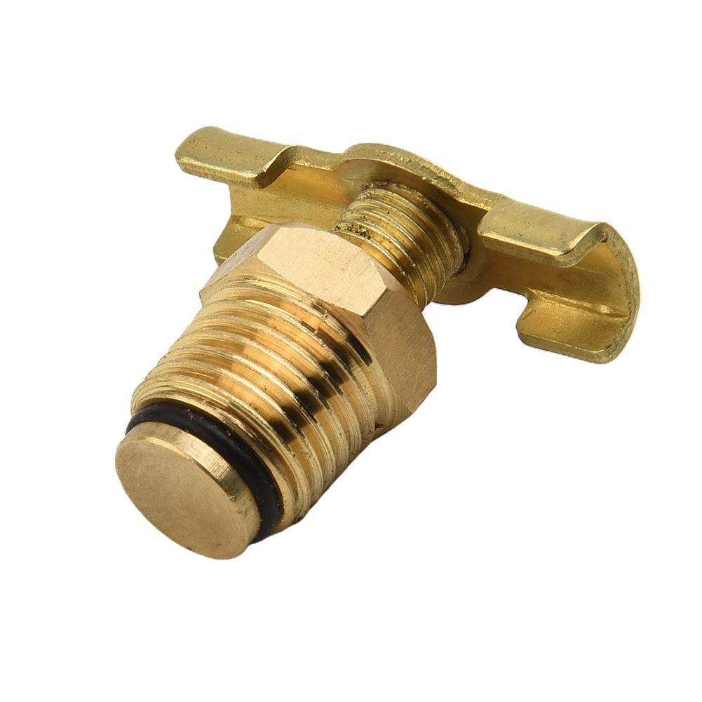 Reliable 1/4 Brass Drain Cock for Air Compressor Easy to Use T handle