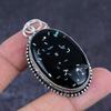 Natural Dichroic Glass Gemstone 925 Sterling Silver Jewelry Pendant 2.29" y1M04
