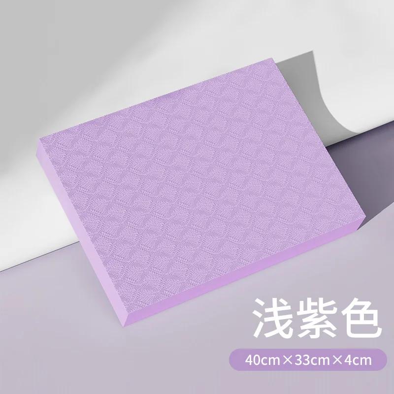 

New Able 4Cm Thickened Balance Soft Pedal Fitness Core Training Kneeling Mat Yoga Flat Support Mat Non-slip 40 33 4cm світло-фіолетового кольору