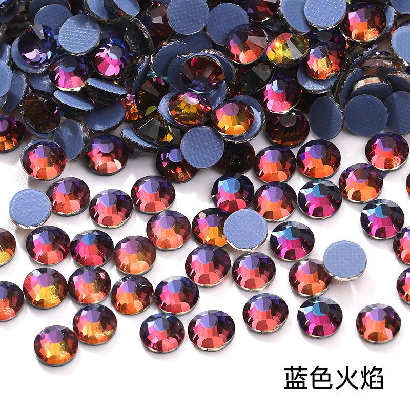 Kristallglas Flachboden Hot Drill Bekleidungszubehör Schmuckzubehör Aufkleber Strass Diy Zubehör Klebe Hot Drill Imitation Österreichischer