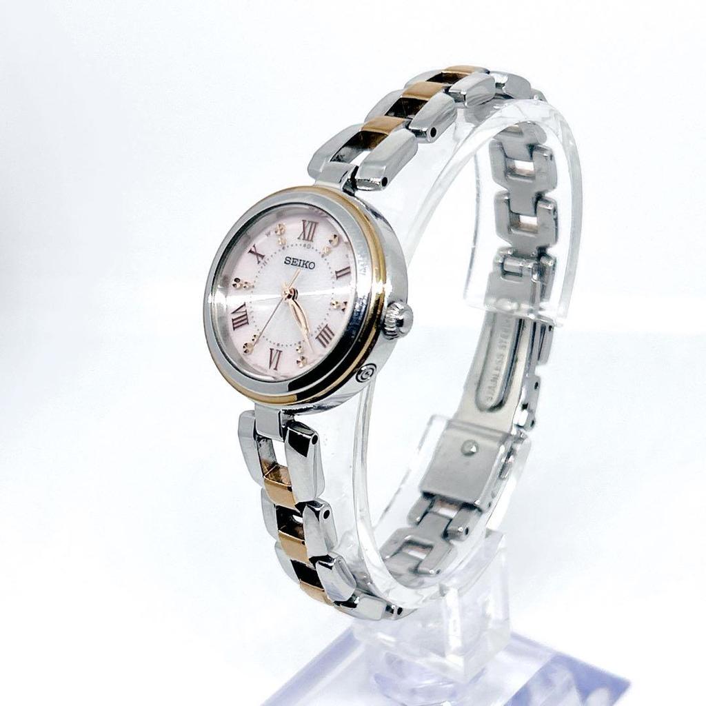 [USED] SEIKO TISSE Radio-Controlled Solar Watch, Current Model, Gold with Pink Dial