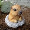 Simulation Animal Groundhog Cute Ornaments Outdoor Aarden Decoration Patio Balcony Arrangement Flower Pot Yard Gardening Decor