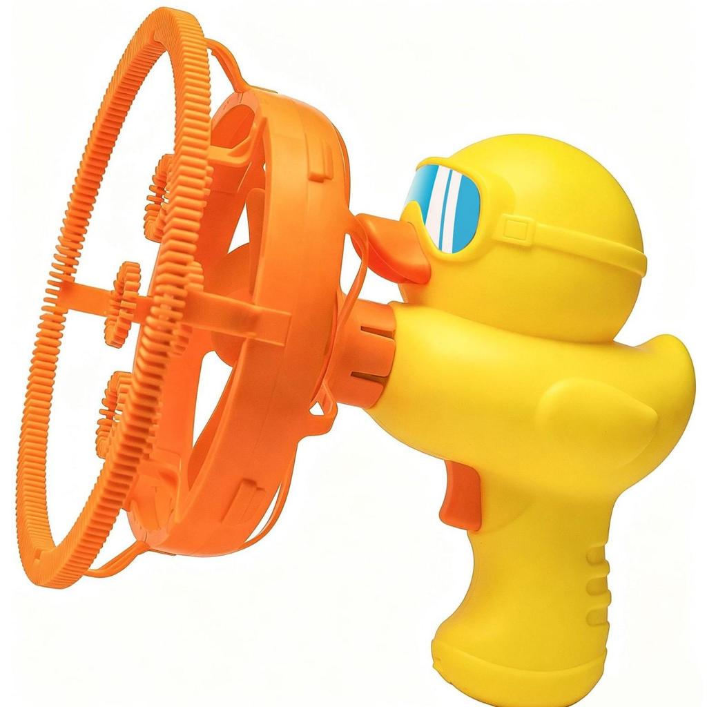 Yellow Duck Handheld Bubble Machine for Kids – Cute Outdoor Gift