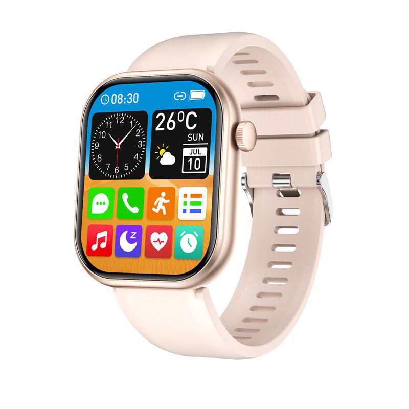 2025 Smartwatch Bracelet: Round Sport Bluetooth Heart Rate Tracker with Aluminum Alloy Design