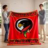 Chicago Blackhawks Logo Blanket Print Blanket Soft and Cozy Perfect for the Living Room Bed Sofa or a Nap,gift