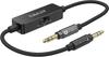 Cubilux 3.5mm Trs Line To Microphone attenuaTor Cable  Switchable   10db  20db  