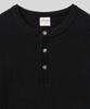LXT Waffle Henley Neck Crop T-Shirt [Black]