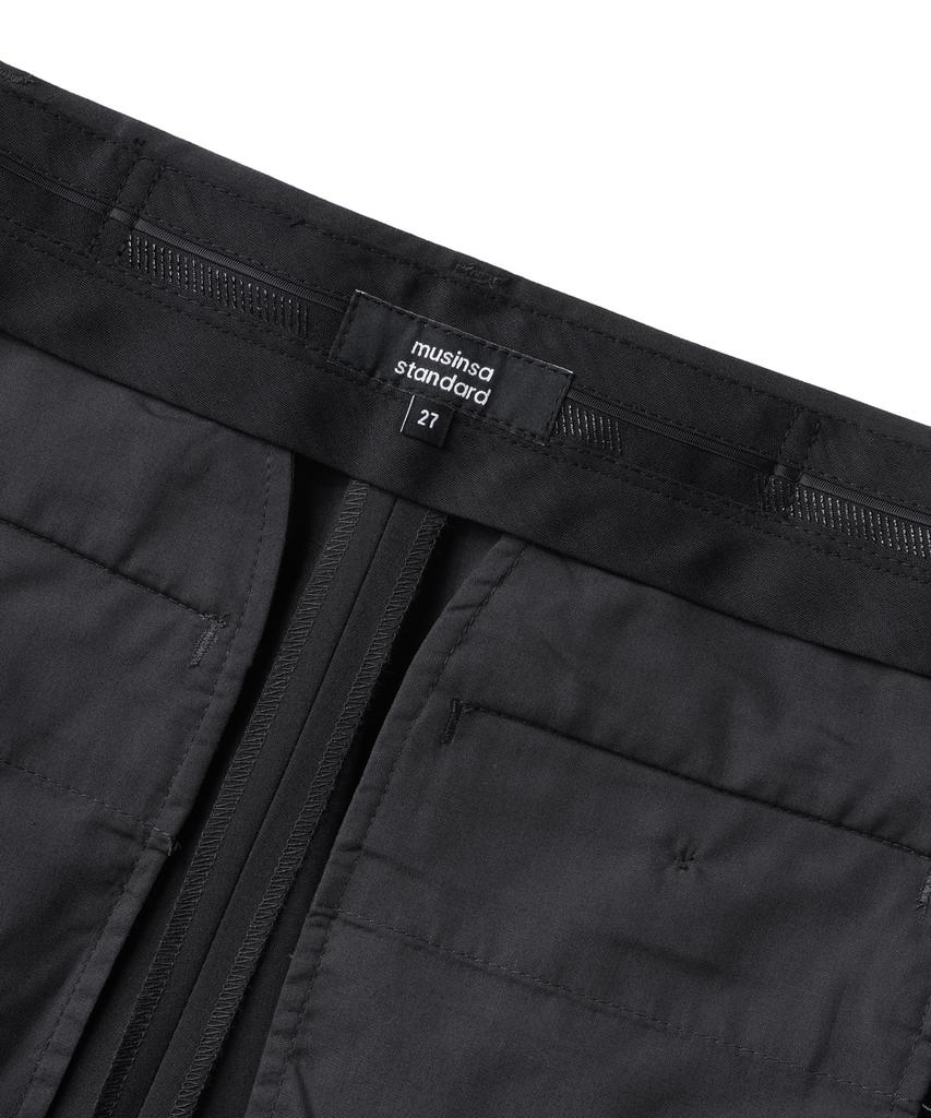 MUSINSA STANDARD WOMAN [Cooltandard] Women'S Straight Hidden Banding Slacks [Gray]