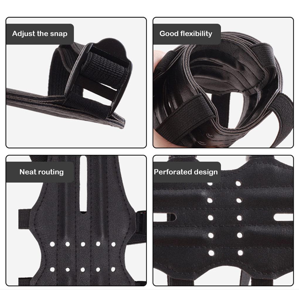 Guard Arm Forearm Cover Holes Gloves Adjustable Shooting Sporting