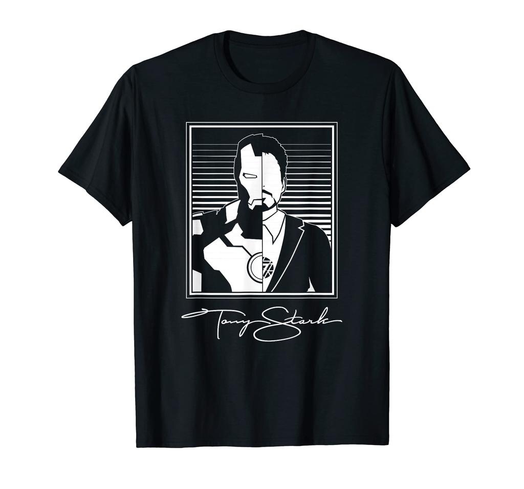 Marvel Iron Man Tony Stark Split Image T-Shirt