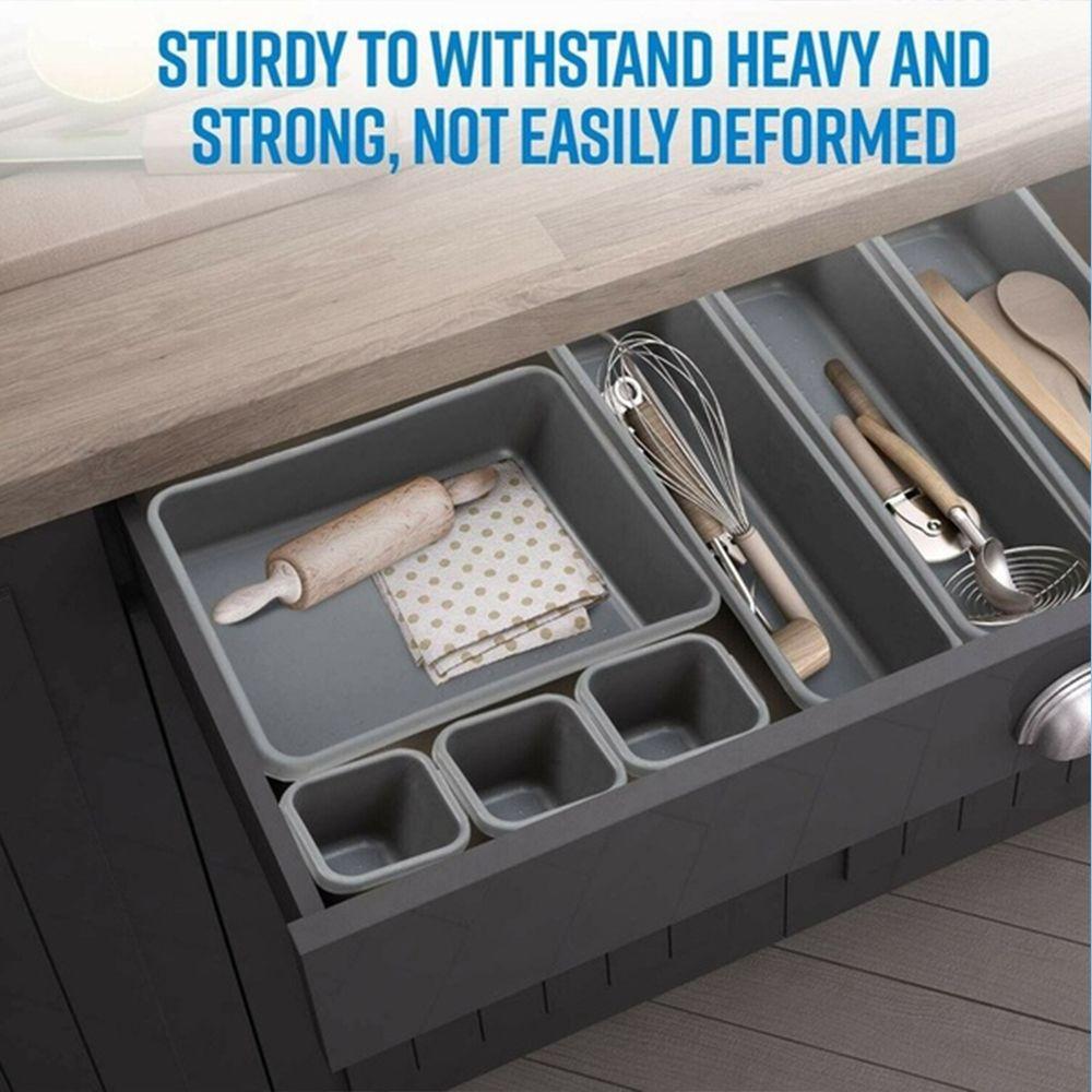 Tableware Drawer Organizers Space Saving Cosmetics Organizer Boxes for Home Office Desk