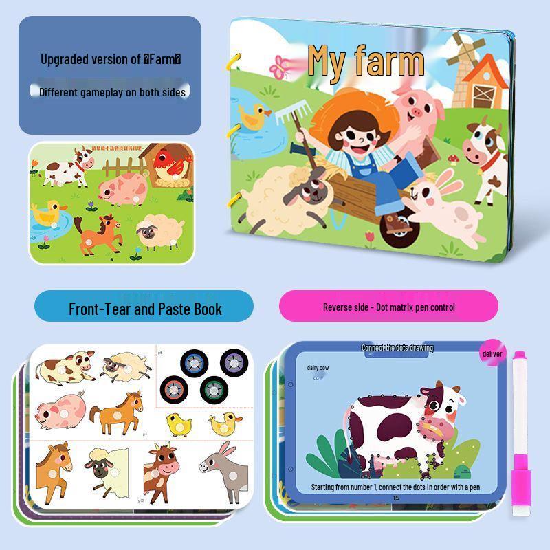 

Тихая книга: Интерактивный пазл для раннего обучения для распознавания цветов и чисел