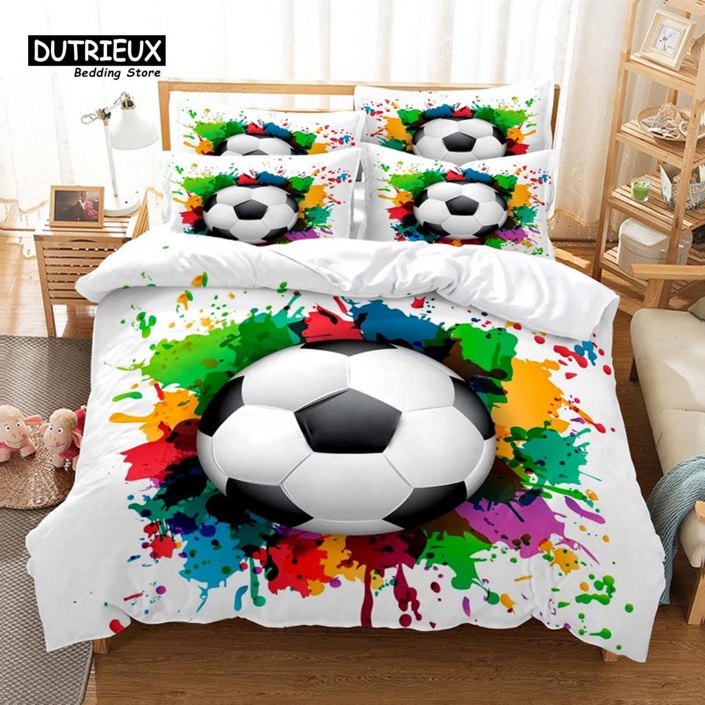 

Спортивный Постельный Комплект, 3 Предмета, Комплект Пододеяльника, Мягкий Удобный Дышащий Пододеяльник, Для Декора Спальни Гостевой Комнаты EU single(135x200cm)