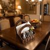 Decorative Imitation Rattan Napkin Holder Plastic Desktop Tissue Holder  Dining Table