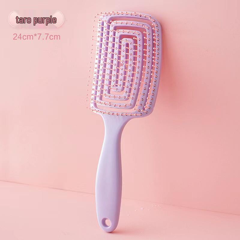 

Fluffy High Crown Comb: Women s Portable Long Hair Styling & Massage Rib Comb лаванда фіолетовий колір