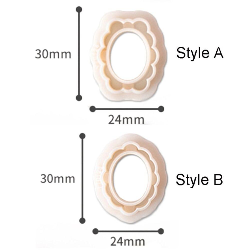 Oval Shape Jewelry Making Mold Embossed Mold Cutting Die DIY Polymer Clay Cutter  Jewelry Making