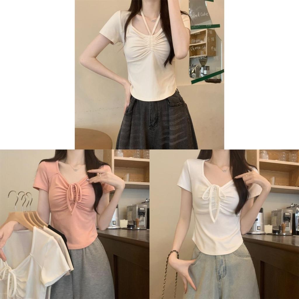 Pink Short Sleeve T Shirt With Embroidery For Elegant Casual Wear