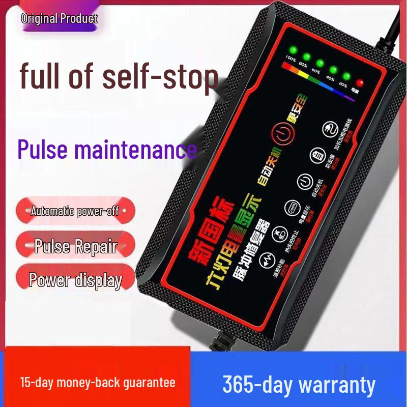 Universal Electric Vehicle Battery Charger with Automatic Power-Off for Two and Three-Wheel Vehicles