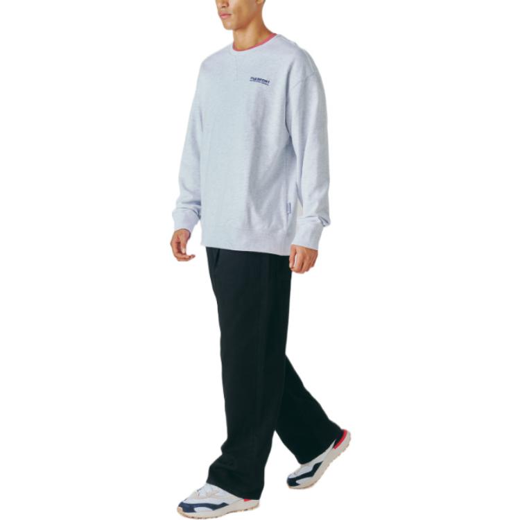 Fila Sweatshirts Unisex Gray Crew Neck Moderate Regular FS2POE3602X-WTM