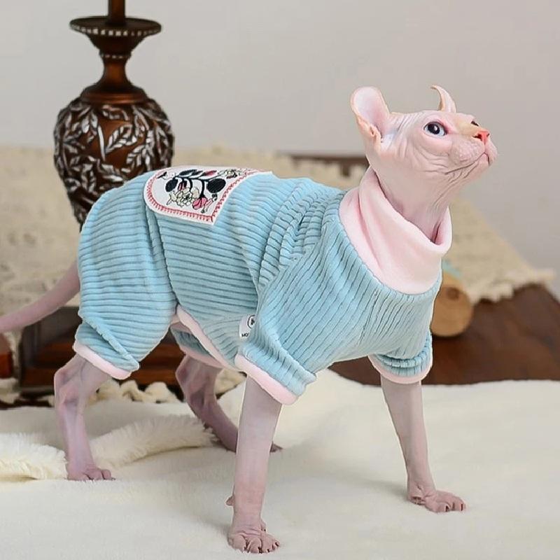 Cat Clothes Winter Warm Soft Pet 
