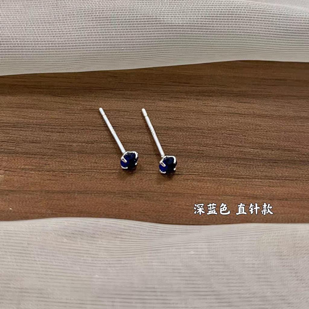 Color Zircon Huazi Earrings Super Flash Dopamine 925 Earrings 2025 New Popular High-end Ear