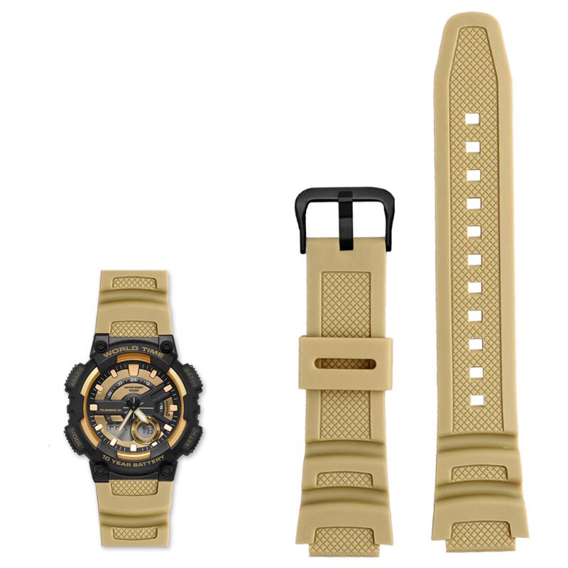 Resin Silicone Strap for Casio Watch Band SGW-300 SGW-300H/400/500 AE1200 AE1100 MRW-200 W218H Waterproof Rubber Sport Watchband