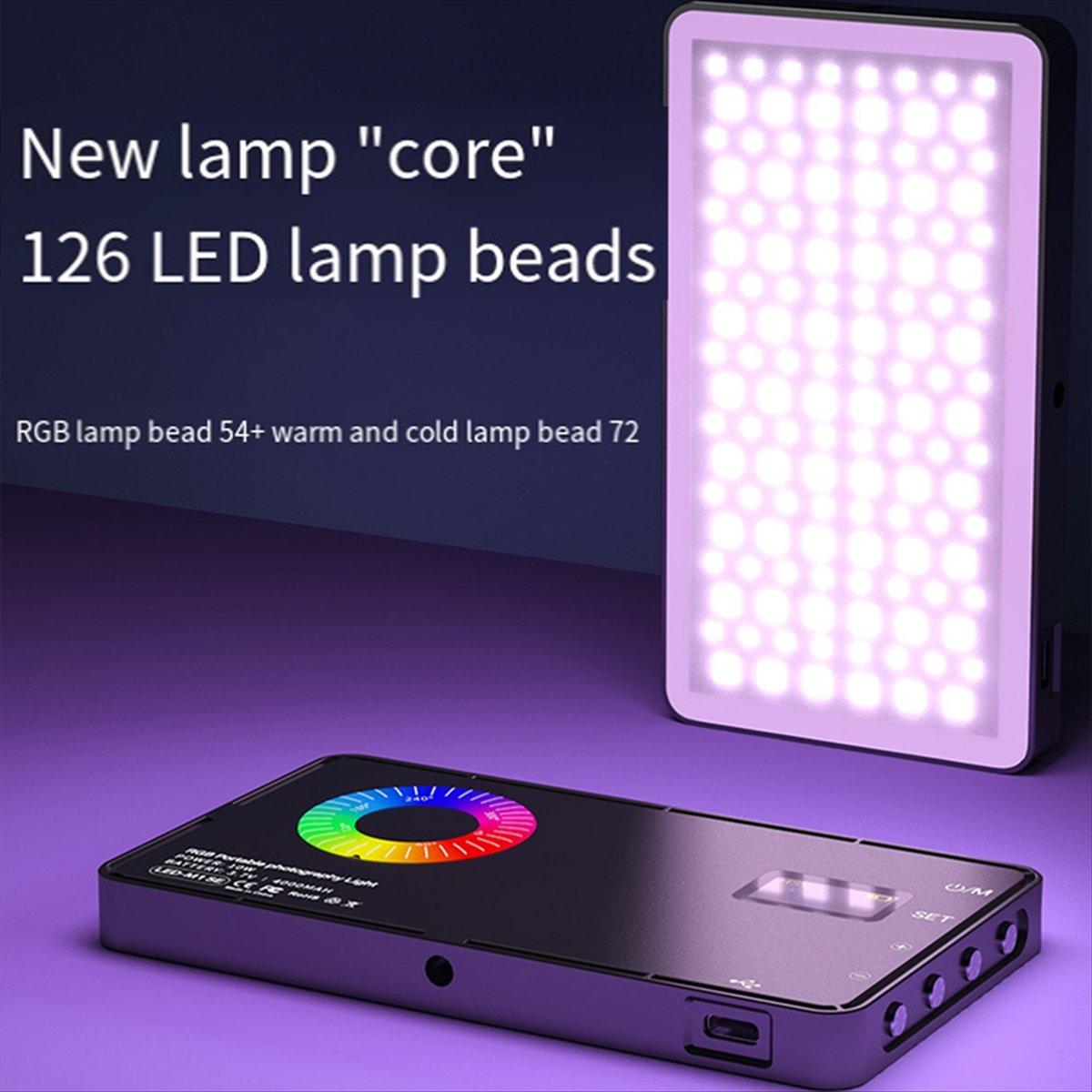 RGB LED Video Fill Light 4000Mah Battery Rechargeable Video Light Used for Photography Video Live Fill China Mainland