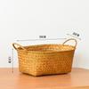 Rustic Woven Rattan Fruit & Snack Organizer Basket